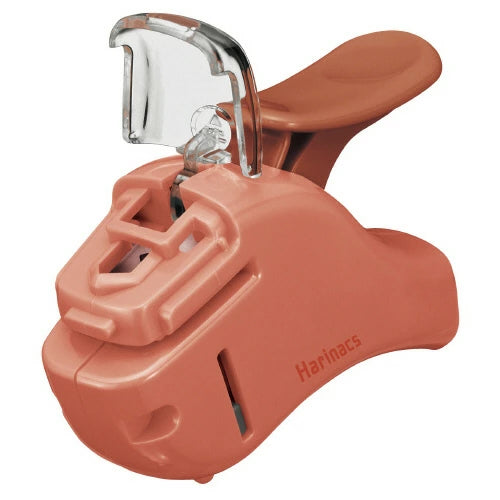 Kokuyo Stapleless Stapler Harinacs Compact Alpha 5 Sheets - Salmon Pink