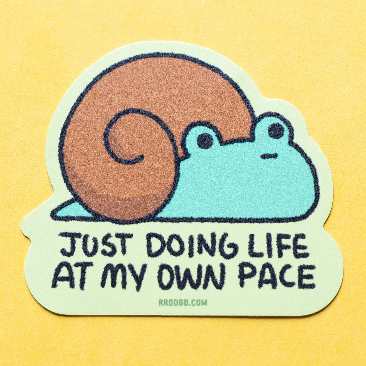 Robot Dance Battle - Lazy Snail Frog Sticker