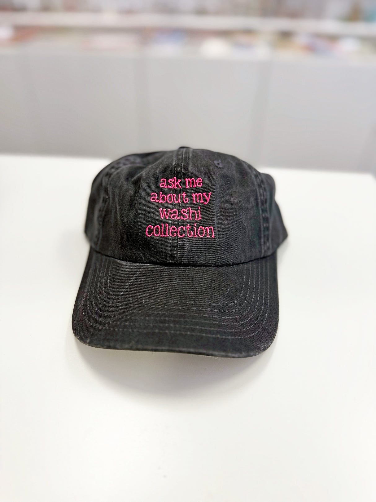 Ask Me About My Washi Collection Baseball Cap