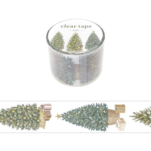  Christmas Tree Clear PET Washi Tape Gold Foil Mind Wave