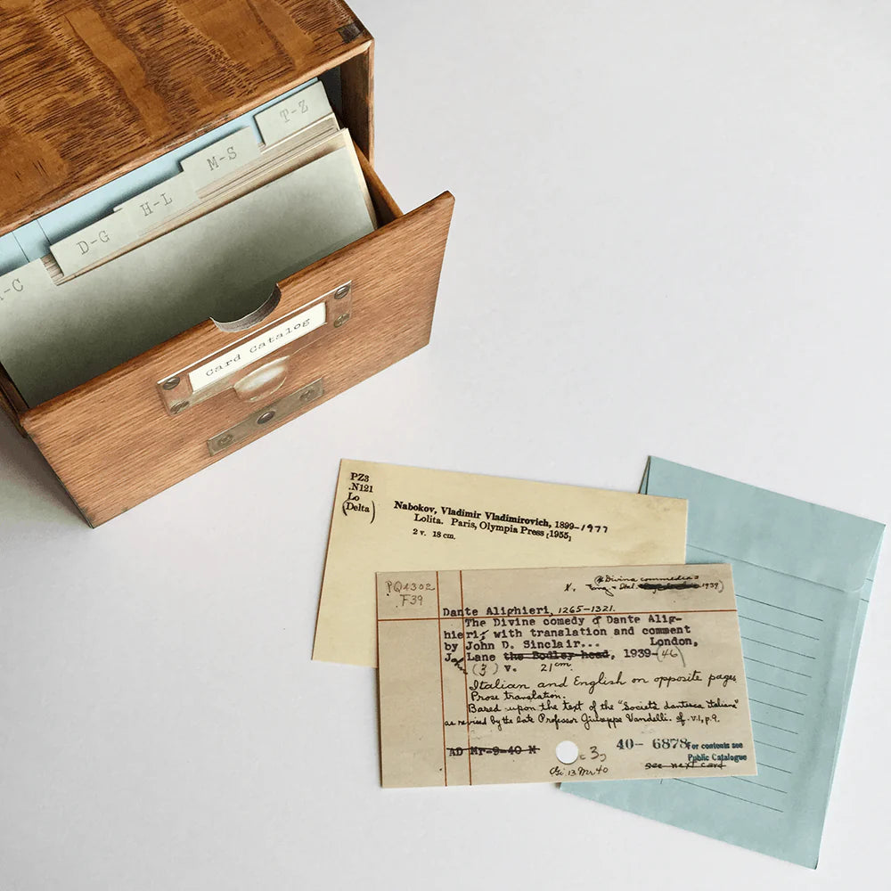 Card Catalog - 30 Notecards from the Library of Congress