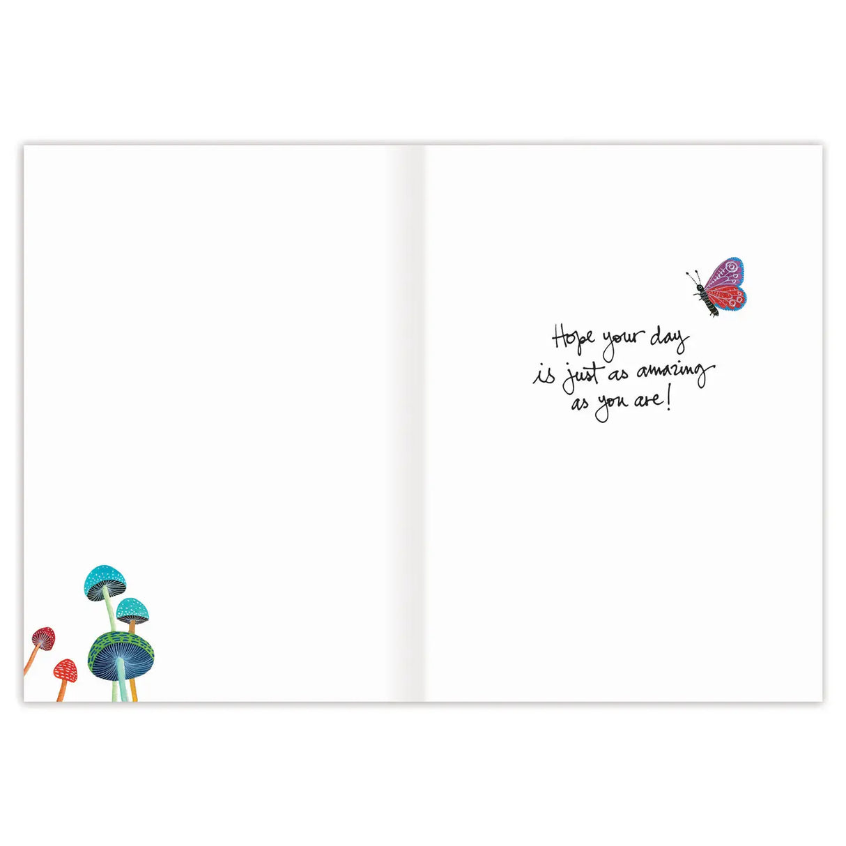 Birds & Mushrooms Birthday Card