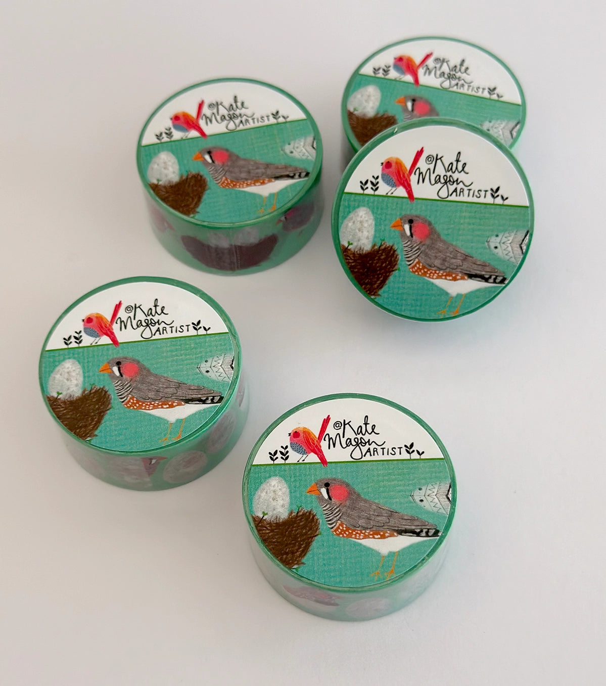 Bird Finches Eggs Nest Washi Tape