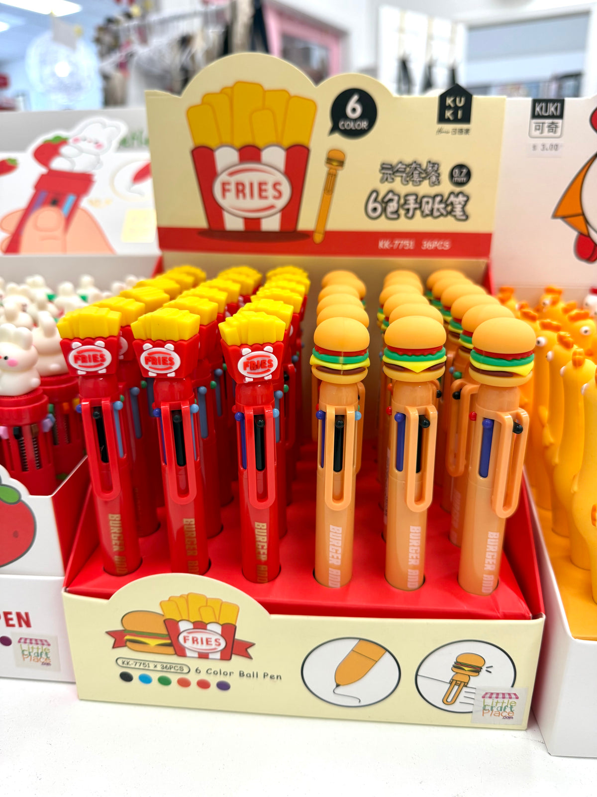 Fast Food Retractable Ballpoint Pen - 6 Colors