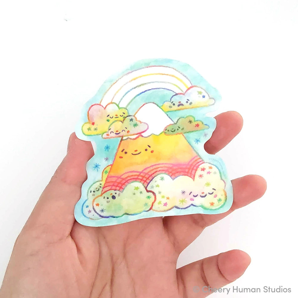 Magical Mountain Vinyl Sticker