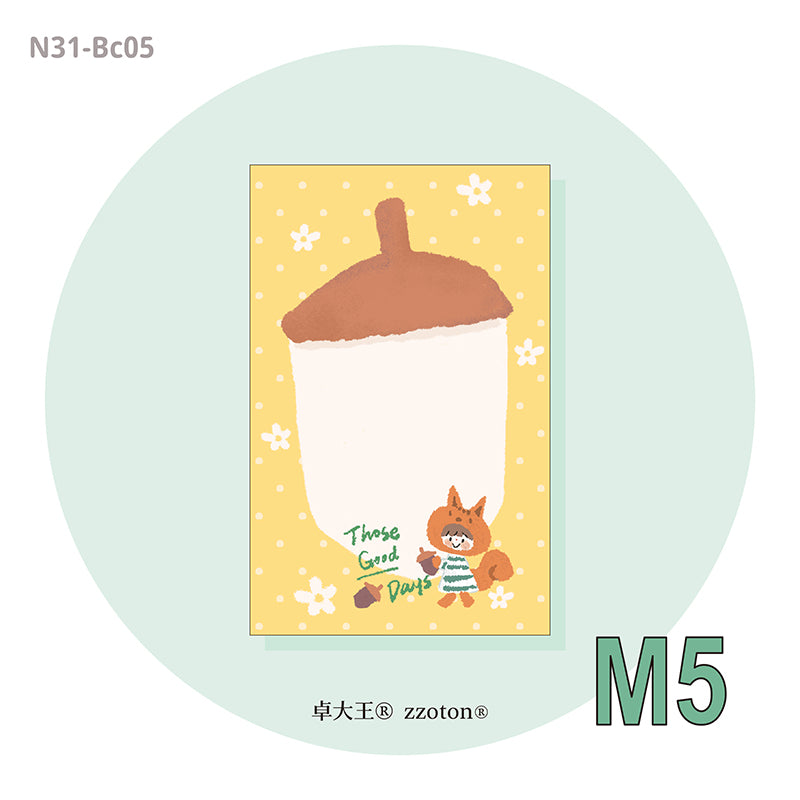 Molinta - Crayon Animal M5 Memo Sheets
Add a touch of playful charm to your notes with these Crayon Animal M5 Memo Sheets from Molinta. Each pad features adorable animals drawn in a crayon‑style illustration, giving your planners, journals, and scrapbooks a warm, hand‑drawn feel.
Available in four designs each pack includes 10 sheets, so you can pick your favorites or collect them all.