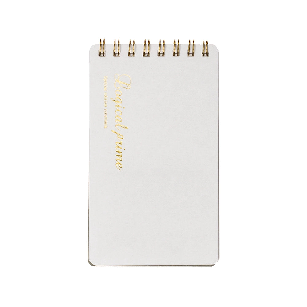 Logical Prime W Ring Notebook A7 Size - White (Blank)
