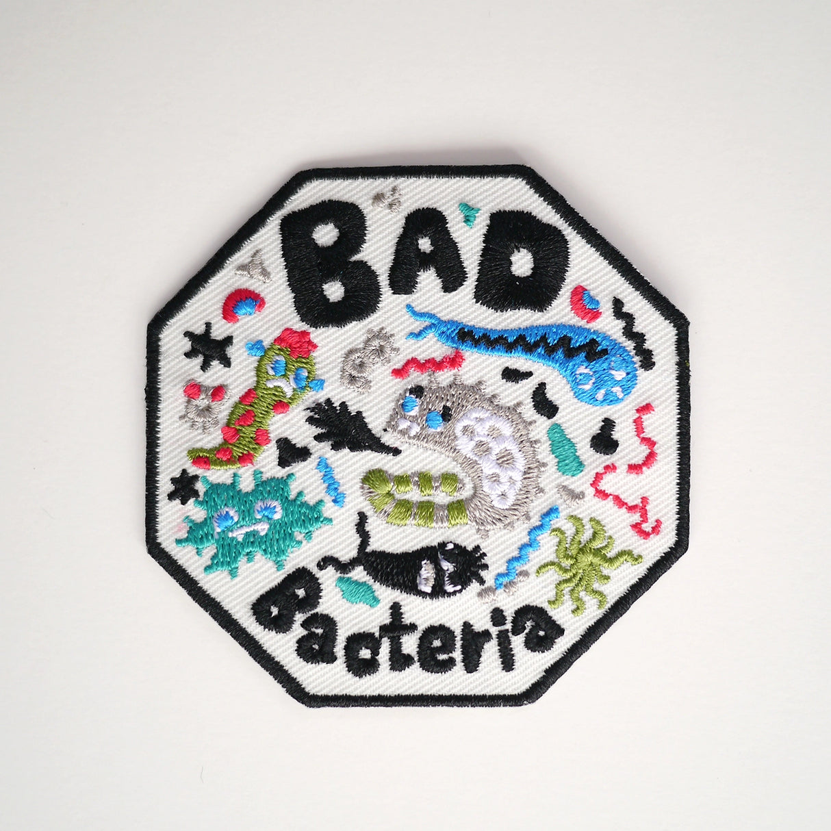Bel’s Art World Iron-on Patch - Bad Bacteria