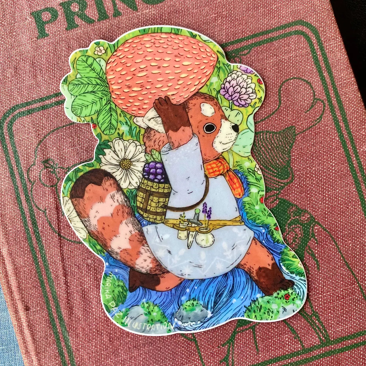 Marika Paz Vinyl Sticker - Strawberry Forager