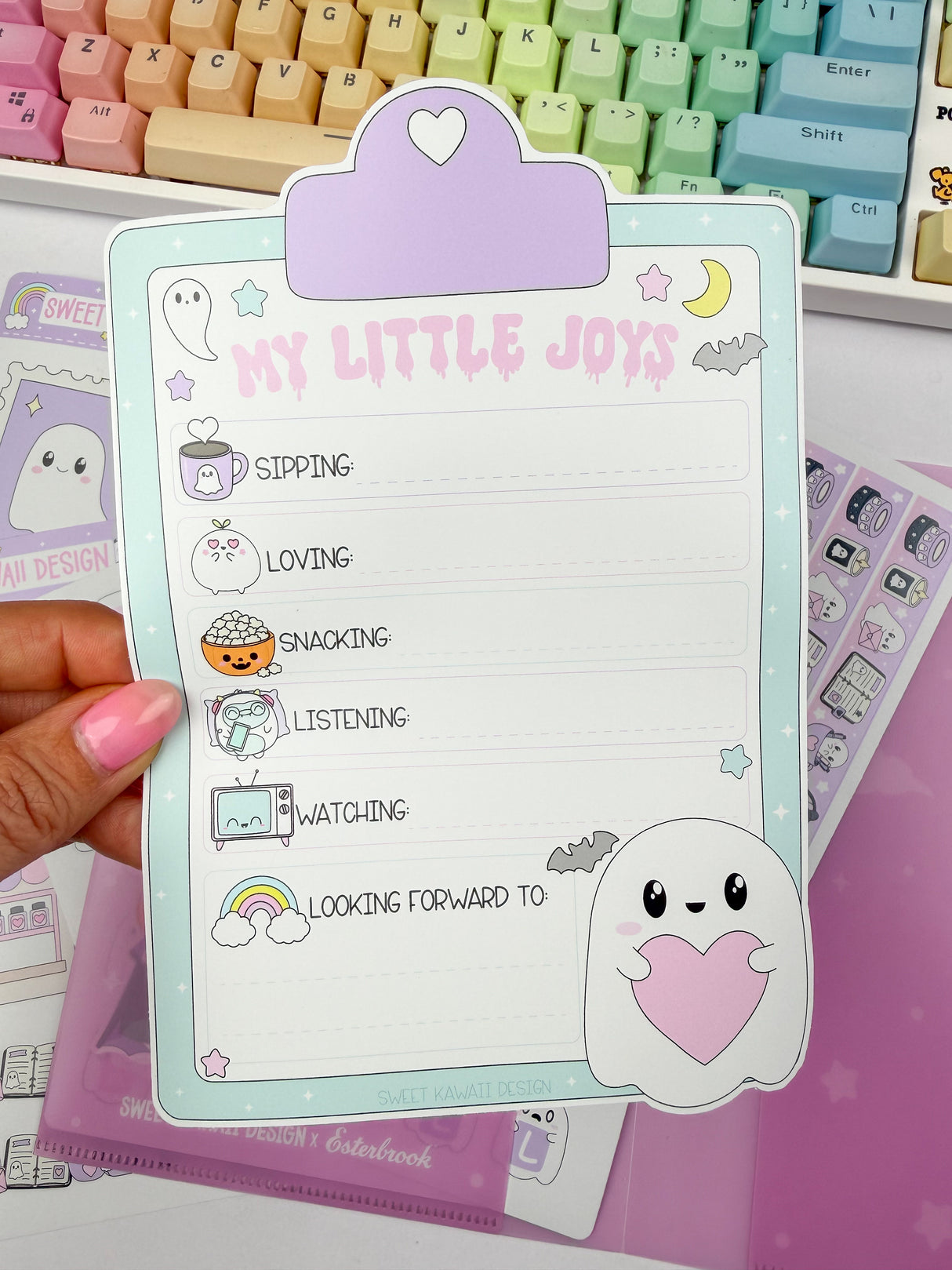 A Ghosts Guide to the Little Joys - Decorative Journaling with Sweet Kawaii Designs and Esterbrook