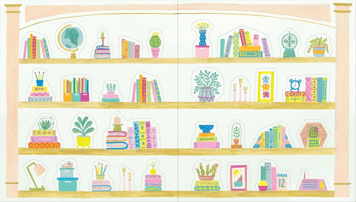 A collection of 400+ beautifully illustrated stickers that will delight bookworms.
Celebrate the joy of reading with this special collection of 500+ book-themed stickers, each one a tiny treasure and visual ode to the transformative power of books. The stickers within are thoughtfully hand-painted and designed to speak right to a book lovers heart: There are cozy shelves overflowing with carefully stacked books and potted plants; quaint bookstore facades that beckon readers inside with their artful and abu