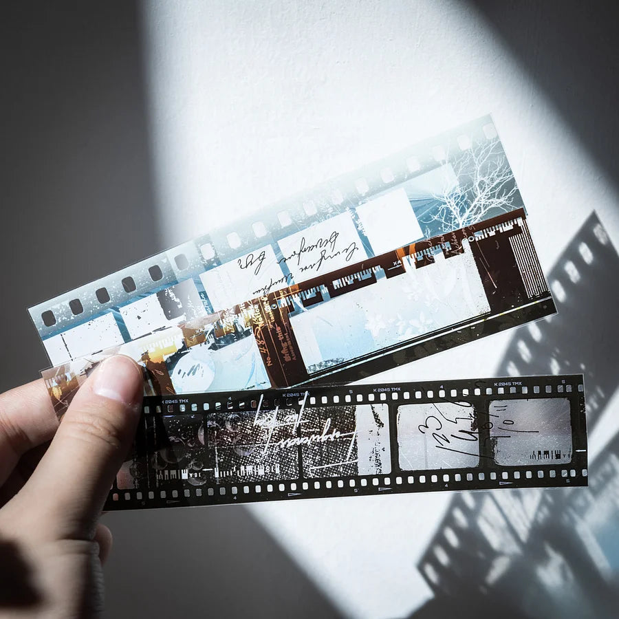 These vintage negative film strip PET tapes are a great new addition to your craft supplies! They bring a touch of natural elements to the film strips to create a unique look.
Material: PET Tape
Includes 1 PET Tape