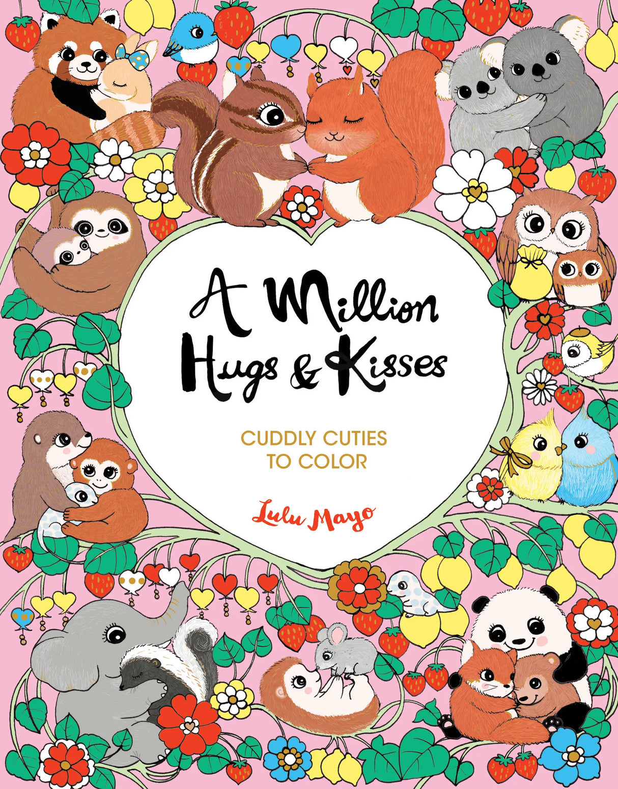 Filled with quirky, off-the-wall illustrations, Lulu Mayo’s coloring book has over 30 spreads packed with cute animals of all shapes and sizes expressing love through hugs and kisses. Her instantly recognizable style brings gentle fun and humor to each scene that kids and adults alike will love bringing to life with color.