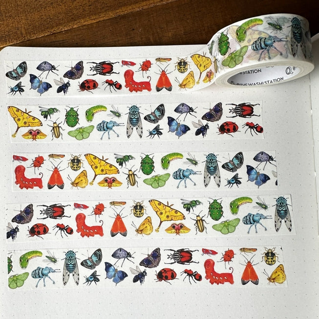 Rainbow Insects Pride Washi Tape