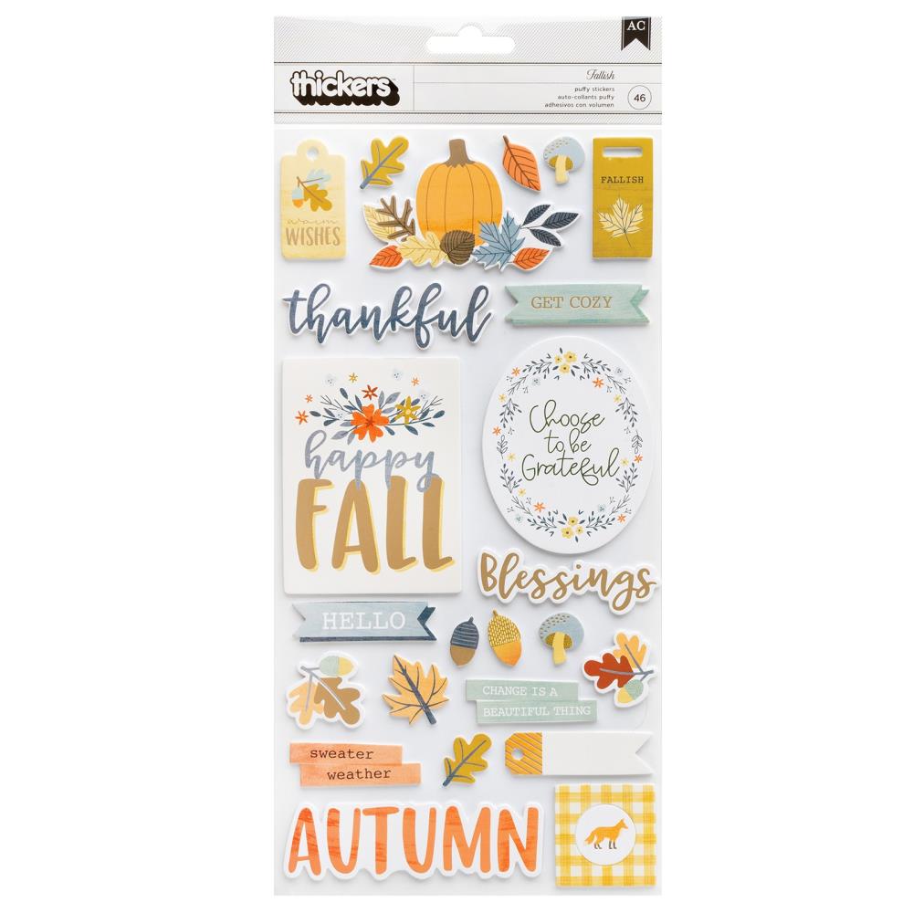 American Crafts Farmstead Harvest Thickers Stickers 46/Pkg