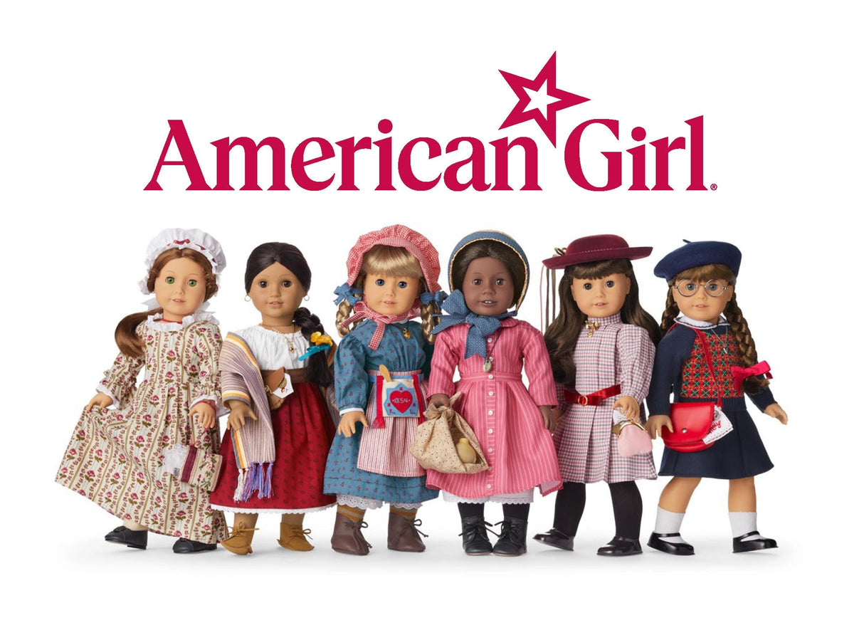 Celebrate American Girl®! This officially licensed postcard set features charming photographs of the iconic Historical Character dolls and their many adventures.
For generations, American Girl® has fostered empathy and imagination in every story. Perfect for sending to a friend or displaying on your wall or desk as an art print, these charming postcards feature delightful photos of American Girl® favorites: Samantha Parkington™, Kit Kittredge™, Molly McIntire™, Kirsten Larson™, Josefina Montoya™, Addy Walk