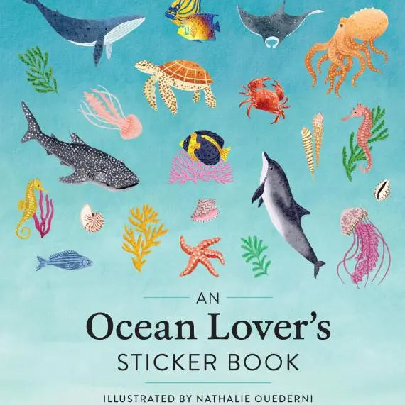 Enjoy a love letter to the sea with 775+ hand-painted stickers. Starfish and rainbow fish, swooping graceful whales and tiny intricate seashells, a neon forest of kelp and coral.
This gorgeous bounty of more than 775 stickers, each a lovingly hand-painted work of art, revels in the infinite magic of life under the sea, evoking on every page the sound of waves and smell of salt air.
Perfect for decorating a nature journal, diary, or letters to friends, or wherever you want a reminder of the ocean with all