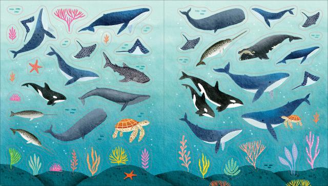 Enjoy a love letter to the sea with 775+ hand-painted stickers. Starfish and rainbow fish, swooping graceful whales and tiny intricate seashells, a neon forest of kelp and coral.
This gorgeous bounty of more than 775 stickers, each a lovingly hand-painted work of art, revels in the infinite magic of life under the sea, evoking on every page the sound of waves and smell of salt air.
Perfect for decorating a nature journal, diary, or letters to friends, or wherever you want a reminder of the ocean with all