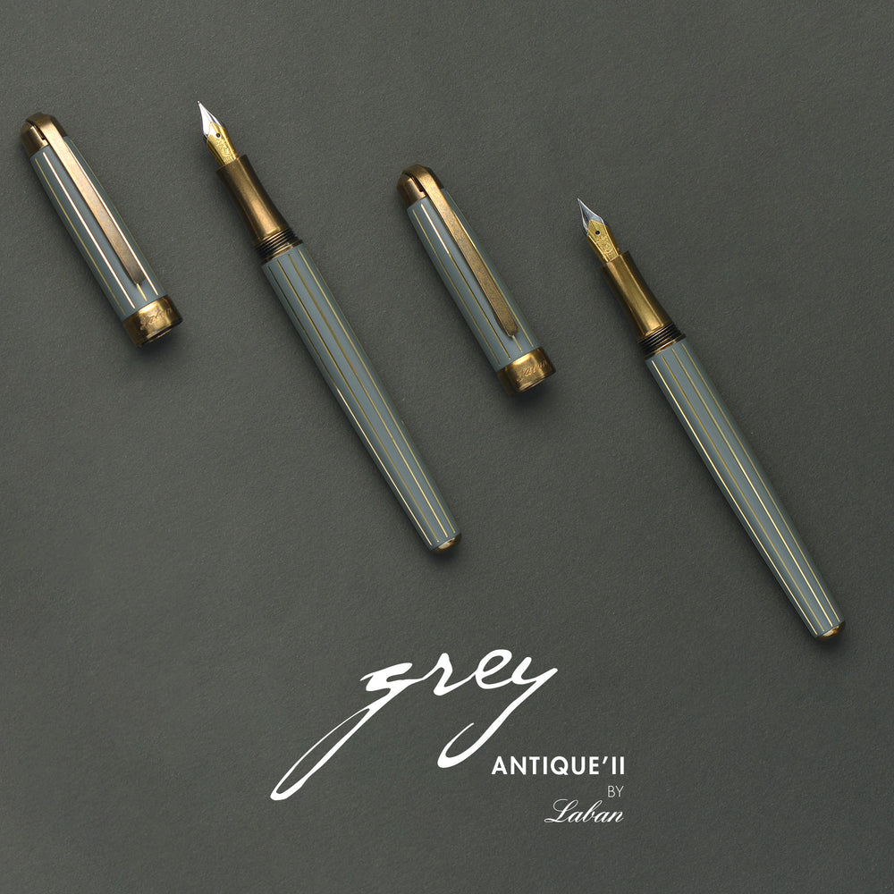 Laban Antique II Fountain Pen - Gray