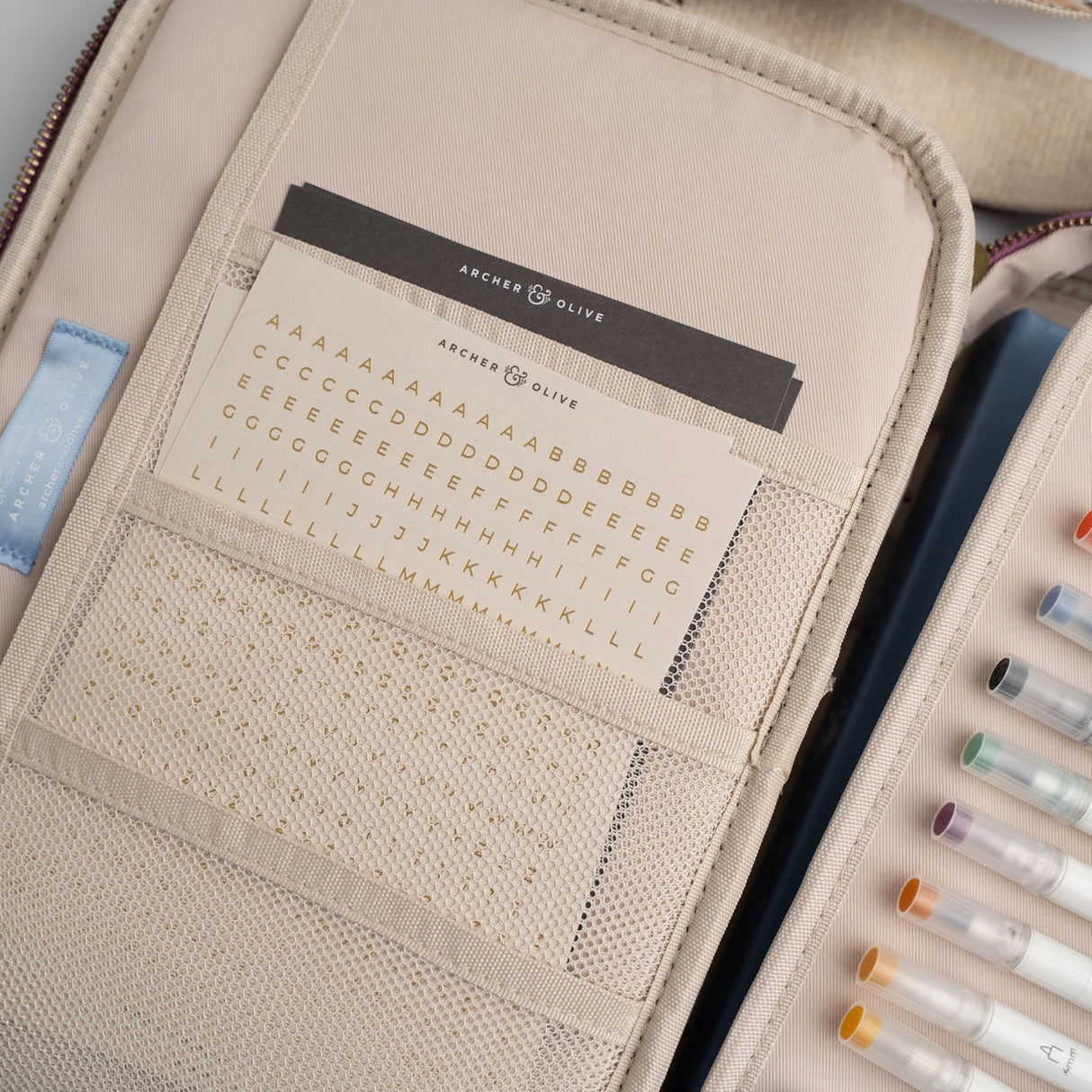 Archer and Olive Creativity Case - Plum