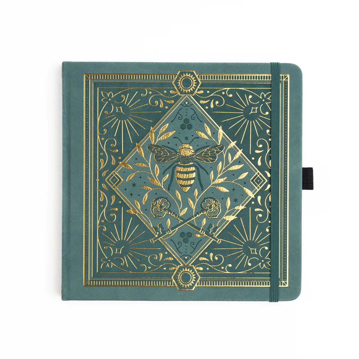 Let your ideas bloom with a little golden magic. The Keeper of the Bees Notebook in Soft Teal pairs a calming, storybook hue with radiant foil detailing, creating a journal that feels enchantingly serene. Whether you're jotting down dreams, planning your days, or savoring quiet creative moments, this notebook is a sweet place to let inspiration land.