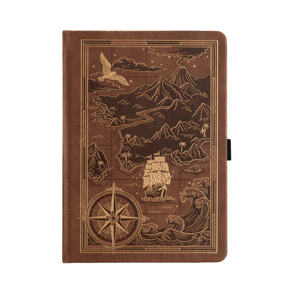 A classic notebook designed to inspire exploration, creativity, and storytelling. The Treasure Map Notebook features a timeless vegan leather cover design and Archer & Olive’s signature ultra-thick paper—perfect for journaling, planning, sketching, and everyday writing.
