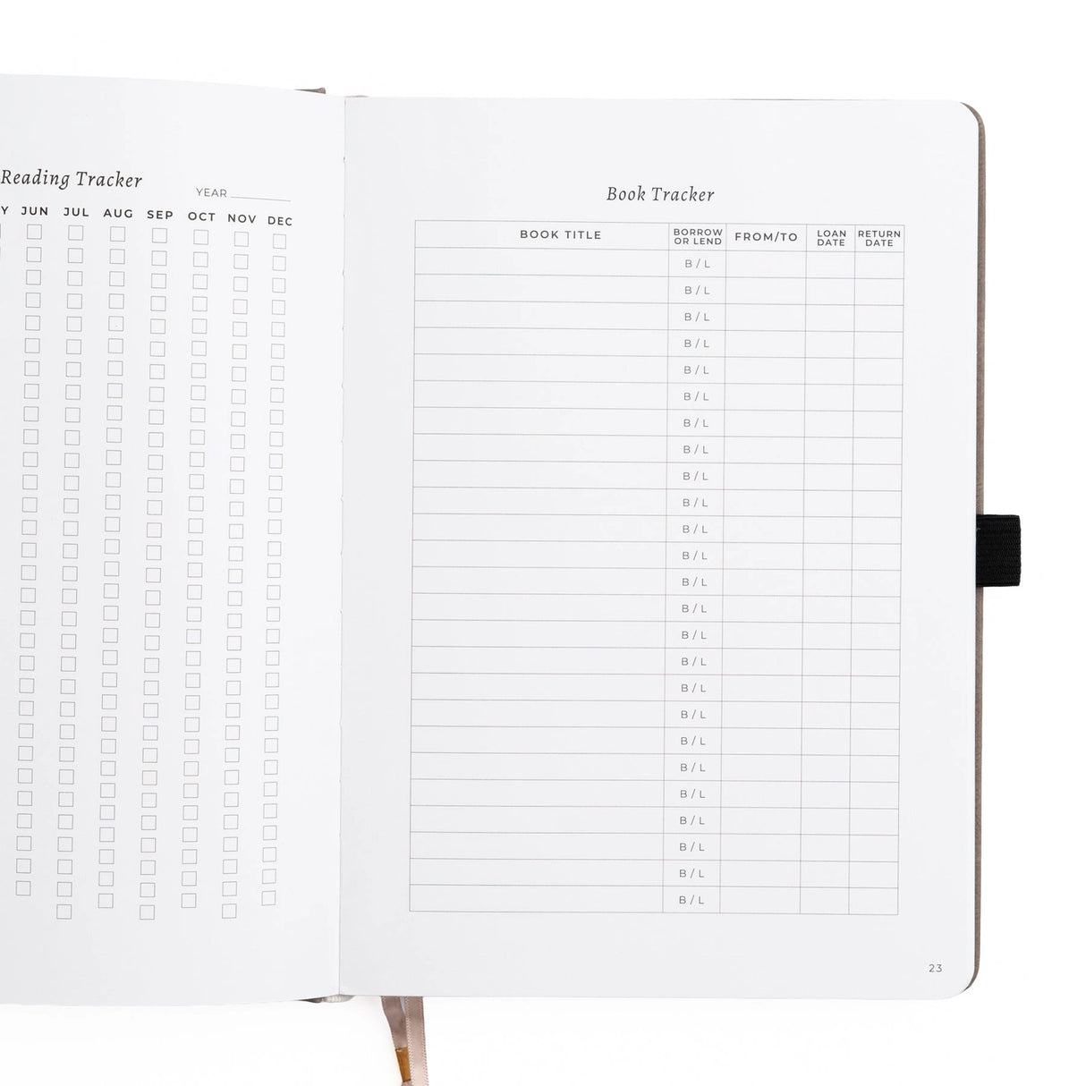 A dreamy Reading Journal in gentle lilac vegan leather, inspired by classic library bindings. Subtle geometric embossing frames a delicate open-book motif, creating a clean, elegant design that appeals to book lovers, writers, and everyday creatives.