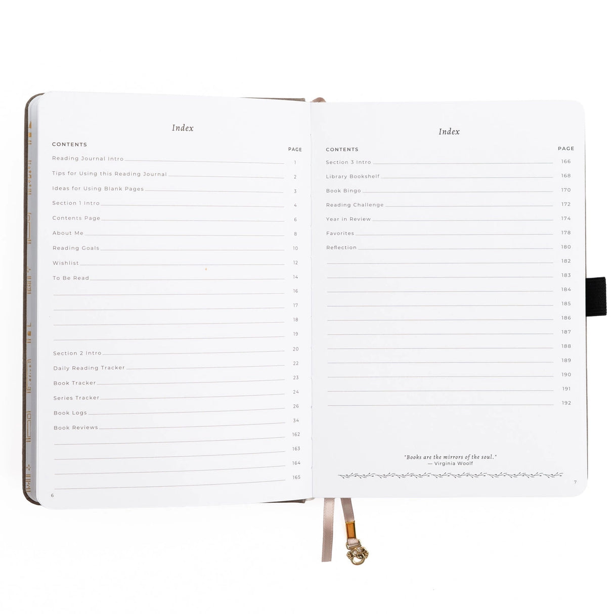 A dreamy Reading Journal in gentle lilac vegan leather, inspired by classic library bindings. Subtle geometric embossing frames a delicate open-book motif, creating a clean, elegant design that appeals to book lovers, writers, and everyday creatives.