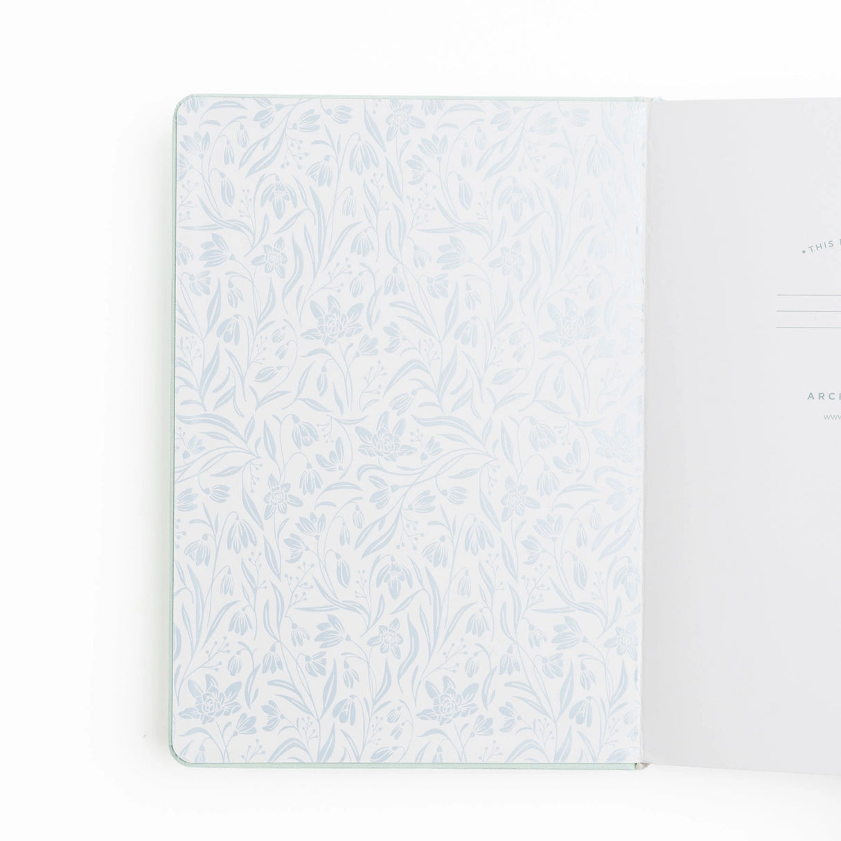 Archer and Olive Snowdrops 8X8 Dot Grid Notebook