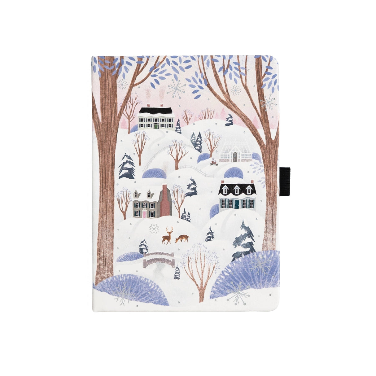 Archer and Olive Winter Village B6 Dot Grid Notebook