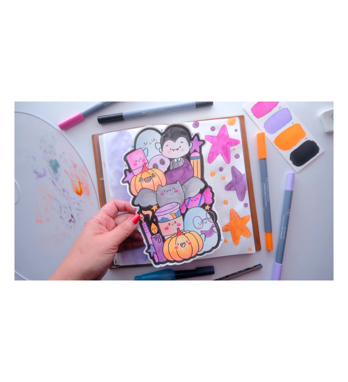 Artful Journaling: Doodle your Own Kawaii Spooky Crew with Mommy Lhey