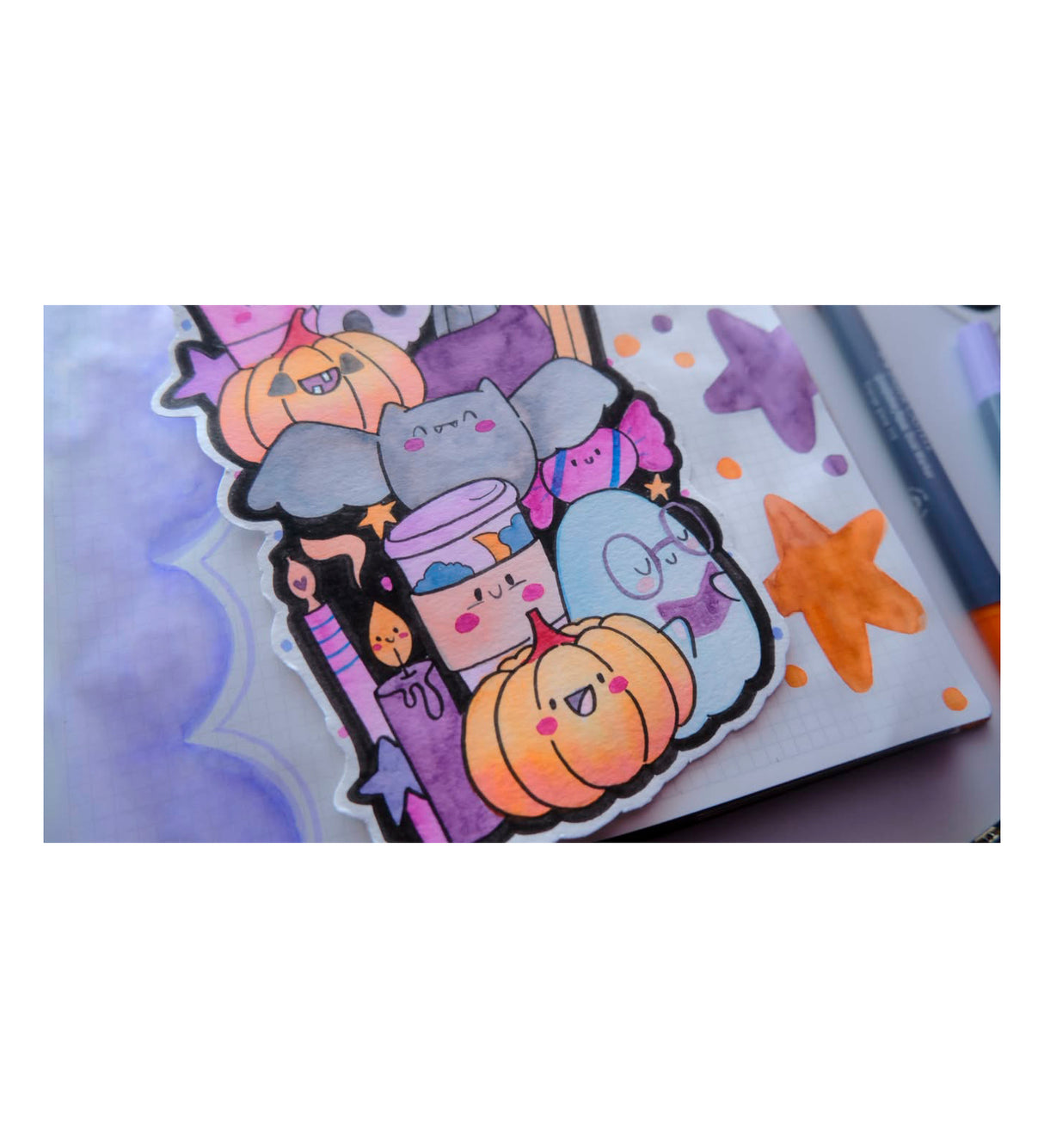 Artful Journaling: Doodle your Own Kawaii Spooky Crew with Mommy Lhey