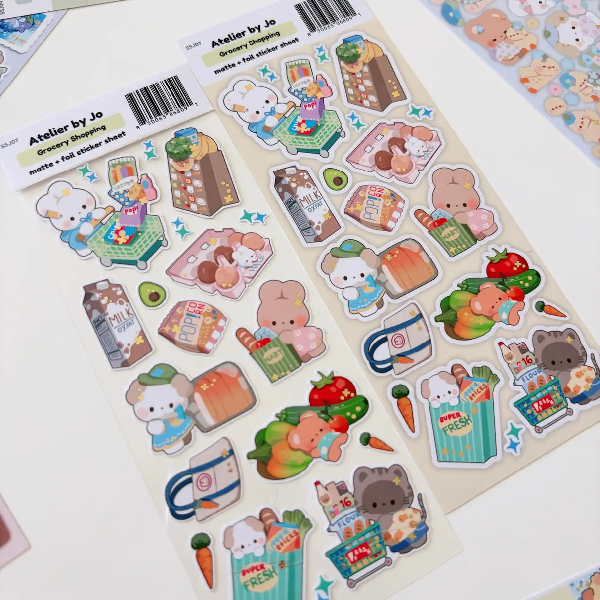 Atelier by Jo - Grocery Shopping Sticker Sheet