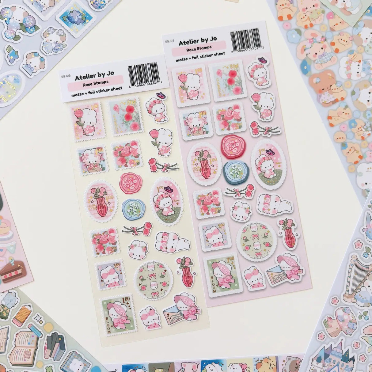 Atelier by Jo - Rose Stamps Sticker Sheet