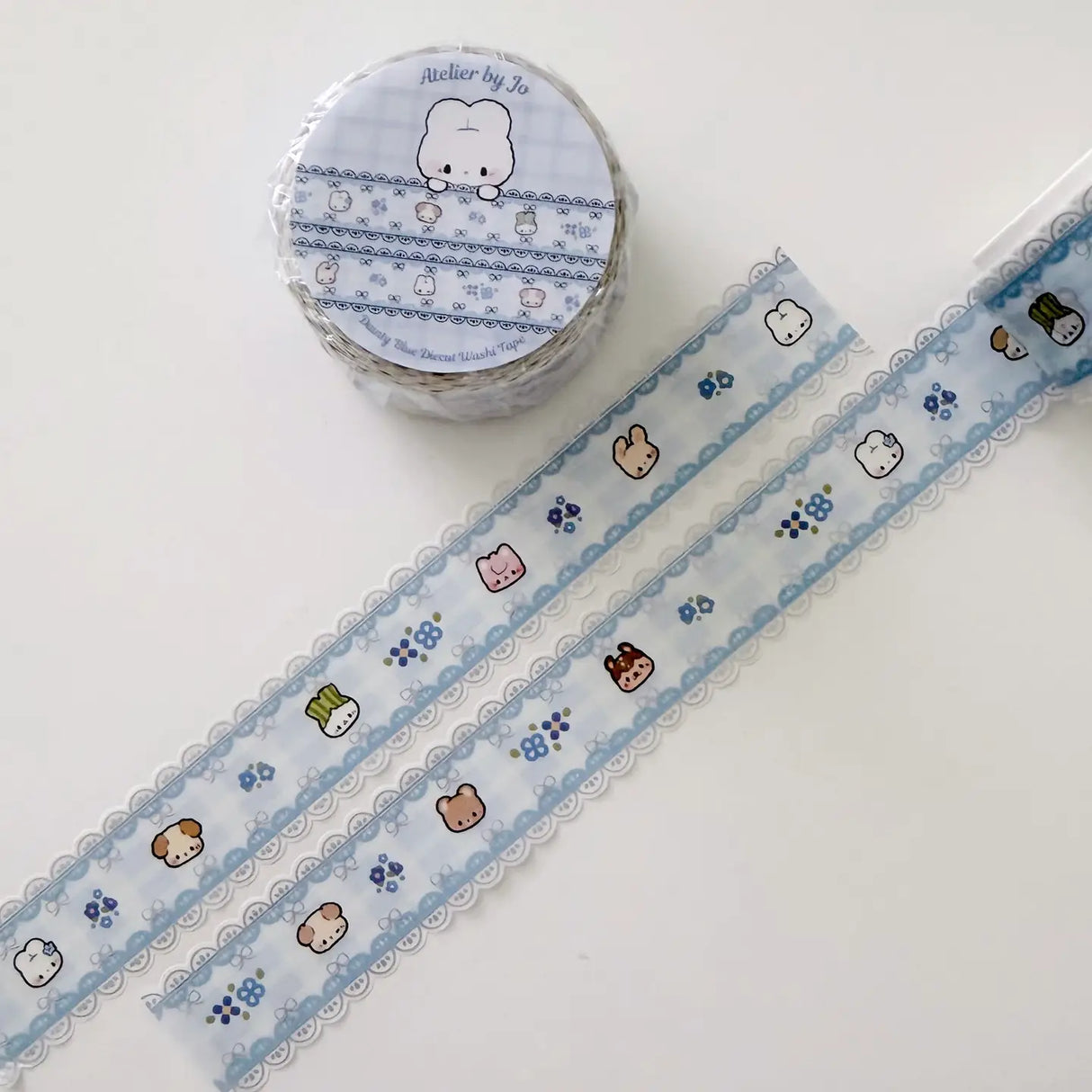 Add a delicate touch to your journal spreads with this Blue Lace Diecut Foil Washi Tape! Featuring soft pink lace-inspired details and shimmering foil accents, this tape is perfect for decorating planners, scrapbooks, happy mail, and cozy stationery setups. The elegant diecut design makes it a charming collectible for stationery lovers and washi tape collectors alike.
Product details:
20 mm x 5 m