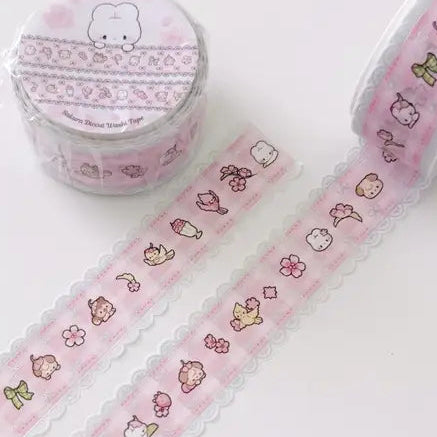 Add a delicate touch to your journal spreads with this Pink Lace Diecut Foil Washi Tape! Featuring soft pink lace-inspired details and shimmering foil accents, this tape is perfect for decorating planners, scrapbooks, happy mail, and cozy stationery setups.
Product details:
20 mm x 5 m