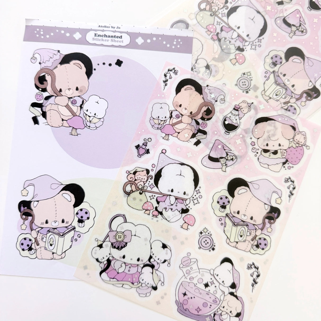 Atelier by Jo Large Washi Sticker Sheet - Enchanted
Introducing larger stickers to be the center of focus in your journal spreads! These detailed, illustrated stickers will add a cozy flair to any journal.