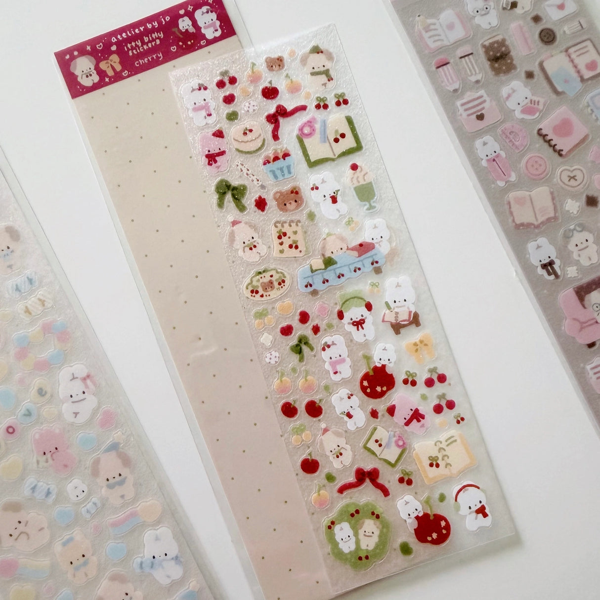 Atelier by Jo Small Sticker Sheet - Red Cherry
Bringing back the nostalgia of tiny deco stickers, these designs are perfect for decorating and filling in small spaces!