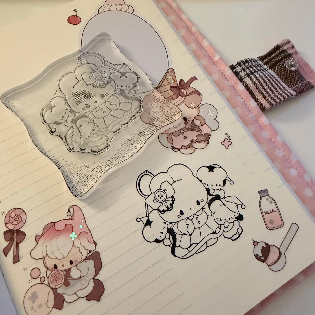 Introducing stamps that are easy to remove, clean, and store! Perfect for adding a finishing touch to your journal without adding bulk. Recommended to use in parallel with acrylic stamp blocks.