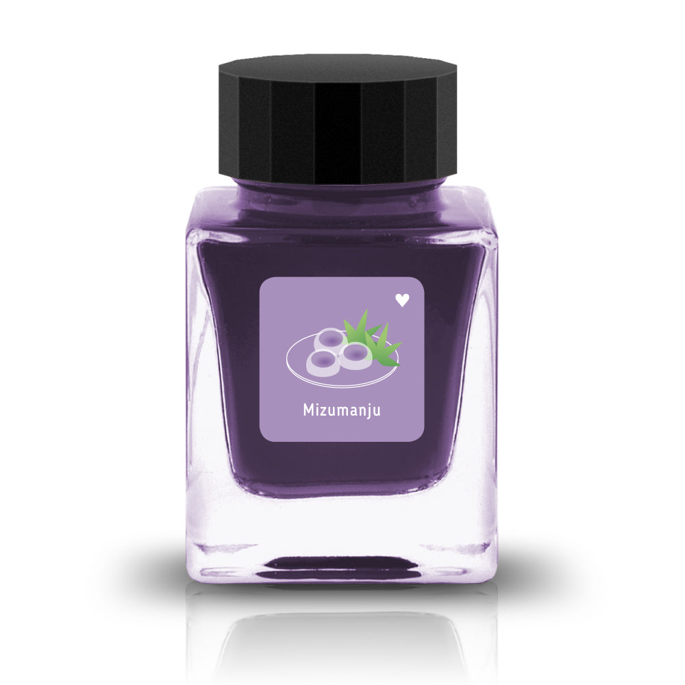 Mizumanju Ink
The Baby Color Collection features pastel colors to add whimsy and softness to your writing. Many colors feature a "U" in the title to reemphasize the soft nature of the colors.
RGB: 168, 144, 188
Purple
30 ml