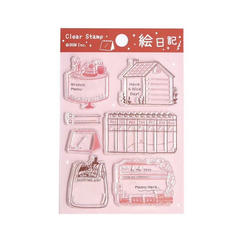 BGM Clear Stamp Set - Picture Diary