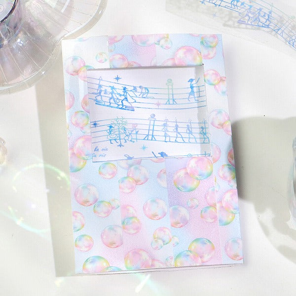 Dwarfs' March Music Notes PET Clear Tape