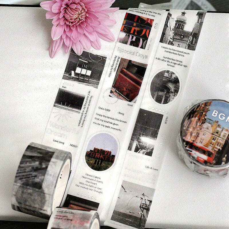 Color City Gray Washi Tape