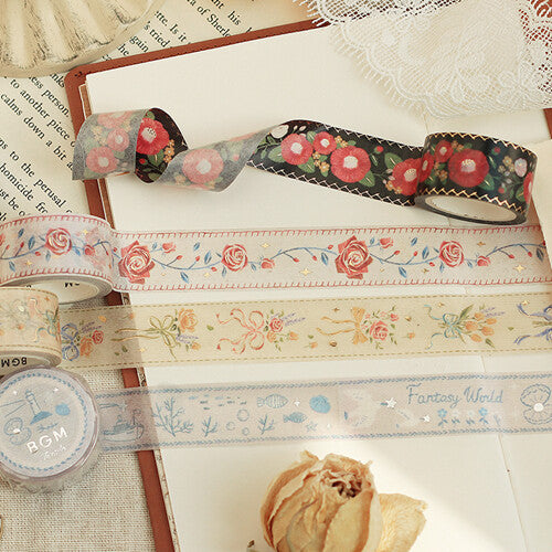 Embroidered Ribbon Fantasy World Washi Tape