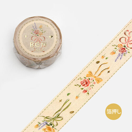 Embroidered Ribbon Bouquet Washi Tape