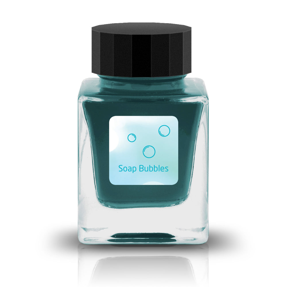Soap Bubbles Ink
The Breeze Symphony Collection is an extension of the Sayaka ink in the Fixation Collection. This collection symbolizes the breeze on a spring day.
RGB: 91, 195, 201
Turquoise
30ml
Shimmering