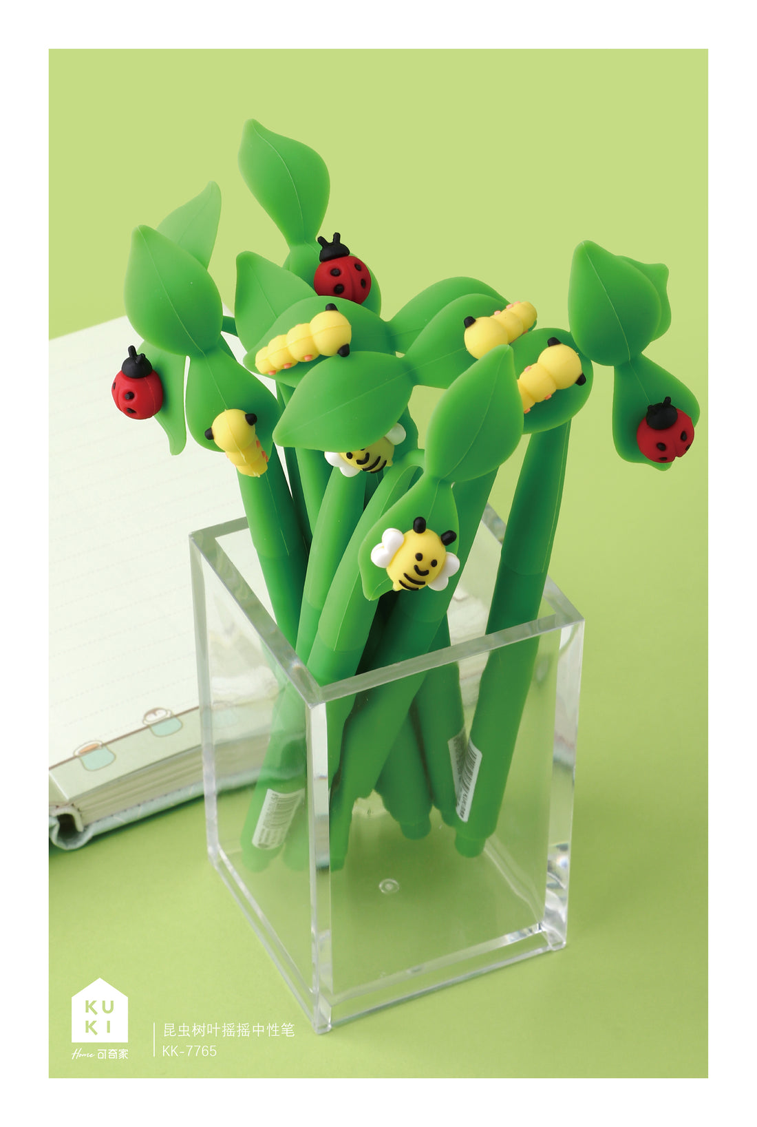 Bug on Leave Wiggle Gel Pen