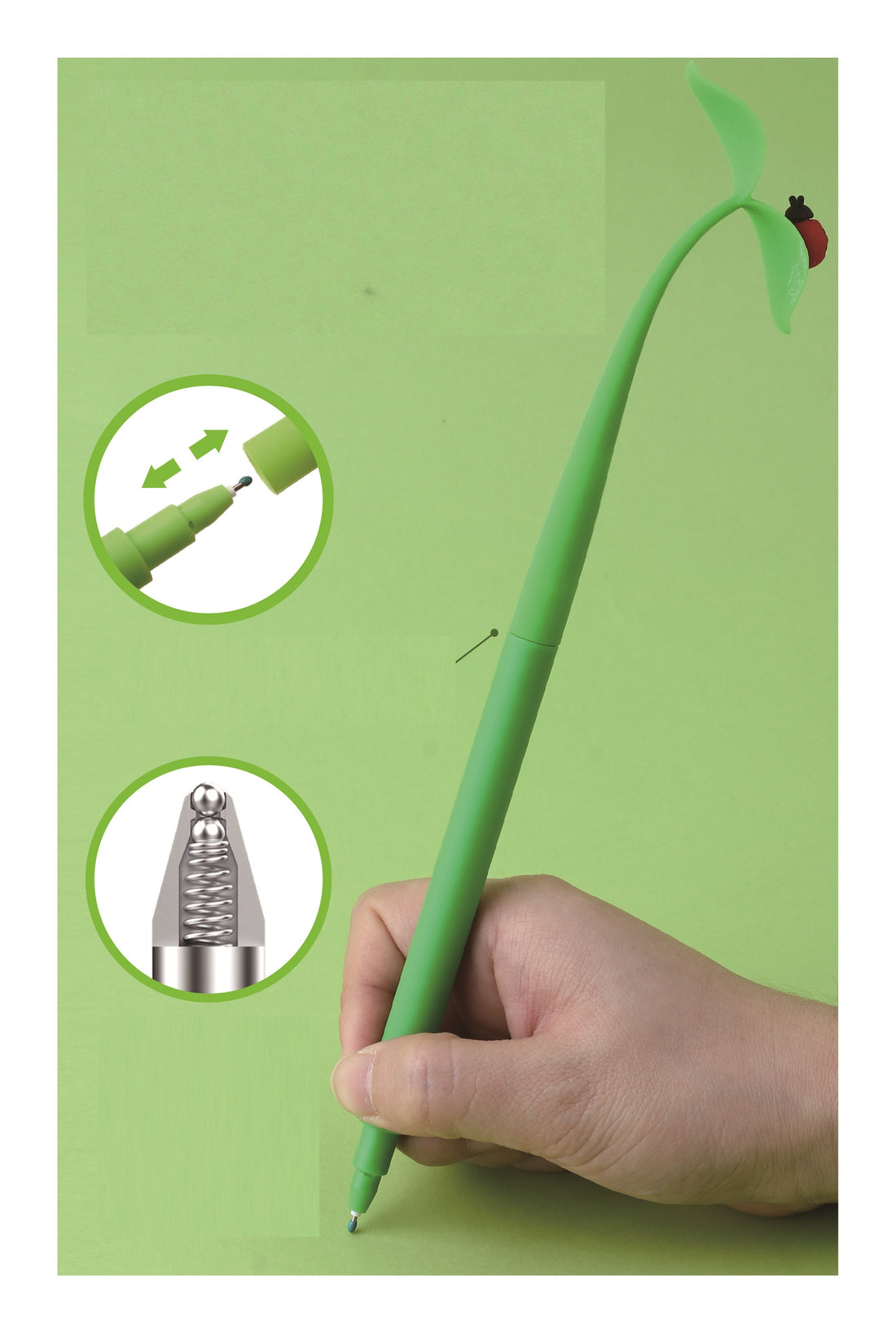 Bug on Leave Wiggle Gel Pen