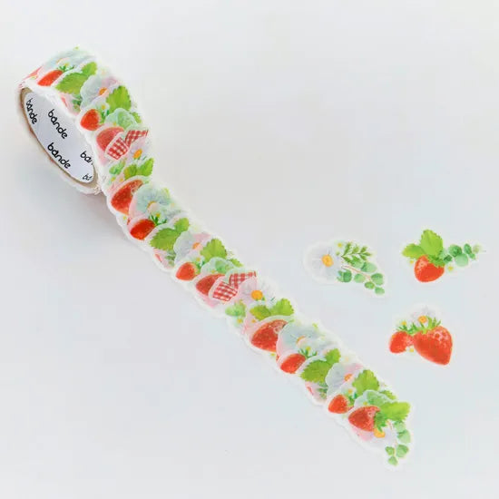 Fresh strawberries and checkered ribbons add a nice accent. Just stick them clockwise in the flipped order to make a girly strawberry wreath.
Product size: Height 20mm× Width 20~25mm
Pattern types: 10 patterns
Number of sheets: 150 sheets
Packaging size: Height 125mm× Width 68mm× Depth 48mm