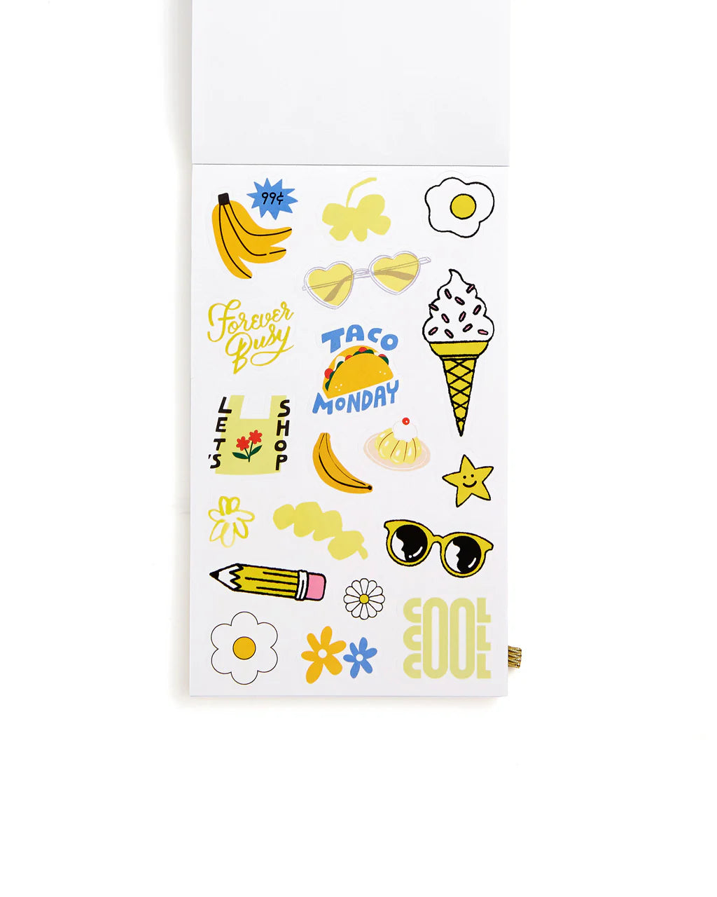 We’ve done it again! And by “it” we mean we made another sticker book, of course. This one is full of colorful stickers designed by us and some of our really cool artist friends. They're great for planners, phones, and faces and for the first time ever, all 700+ (yeah, you read that right) are arranged by color.